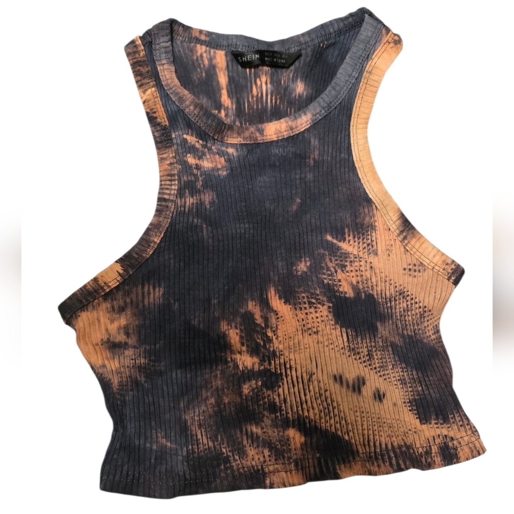SHEIN Tie-Dye Crop Top
